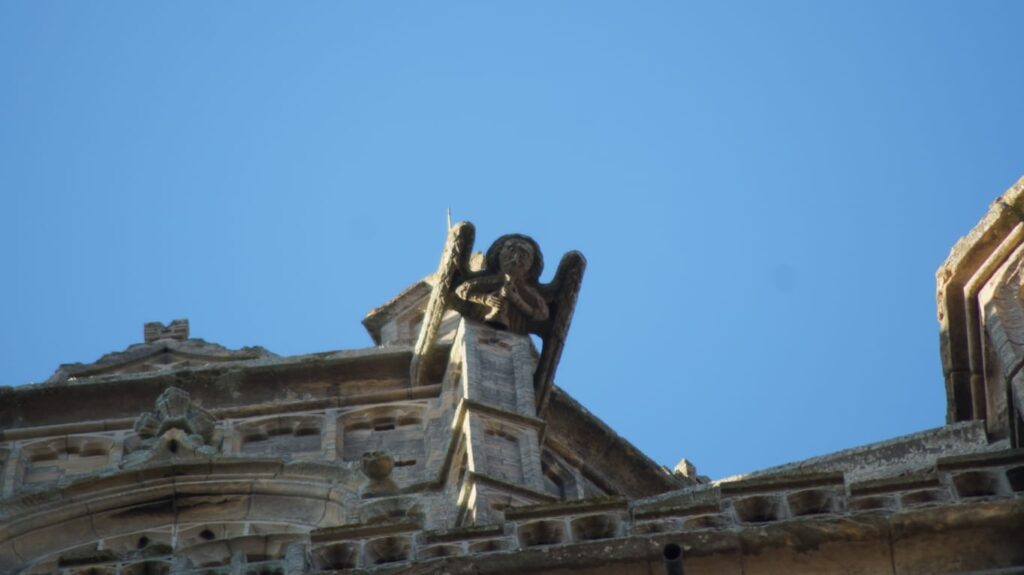 Stone gargoyle on a building 